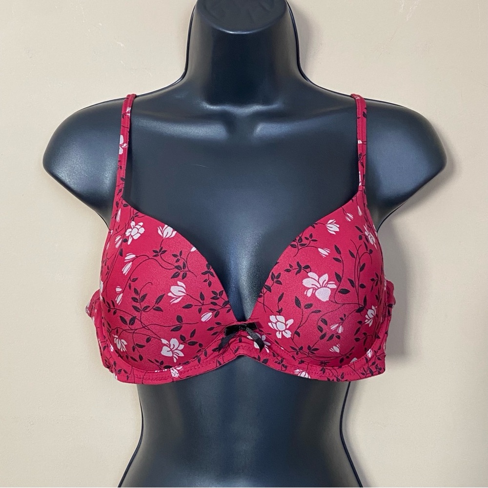 3/15 SALE! Red Floral Bra 36B